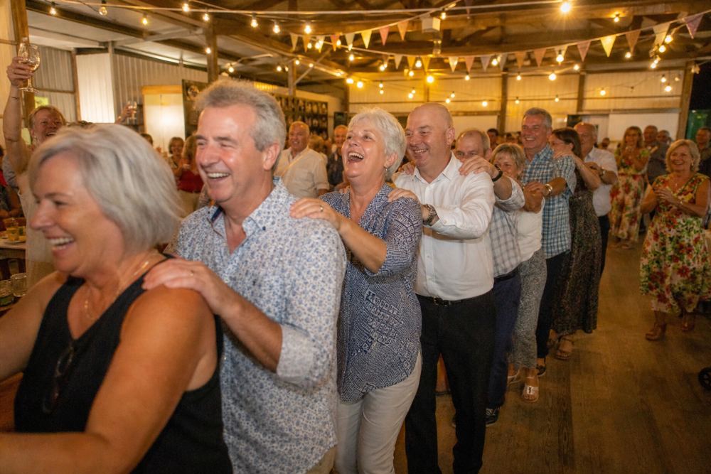 The Great Conga — It lapped the hall twice and picked up half the bar on the way through.