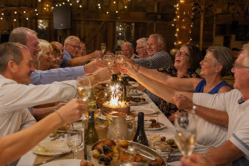 Supper & Sparklers — Where strangers walk in and table mates walk out. Cheers to that.